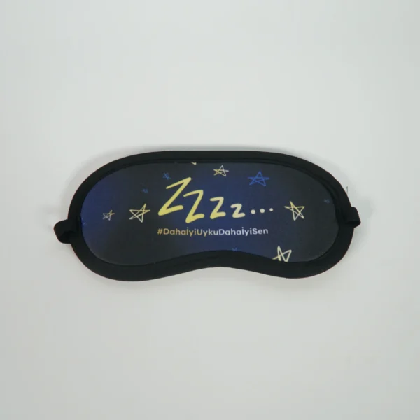 Custom printed regular sleep mask for promotional use – Textile Promos